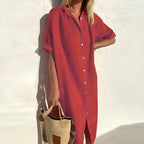 Jasmine | Women's Cotton Shirt Dress, Lightweight Summer Dress | Direct Attire