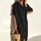 Jasmine | Women's Cotton Shirt Dress, Lightweight Summer Dress | Direct Attire