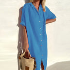 Jasmine | Women's Cotton Shirt Dress, Lightweight Summer Dress | Direct Attire