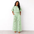 Jasmine | Women's Floral Lace Two-Piece Set, Flowing Trouser Suit | Direct Attire