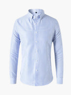 Jasper | Women's Striped Shirt, Vertical Stripe Classic Blouse | Direct Attire