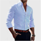 Jasper | Women's Striped Shirt, Vertical Stripe Classic Blouse | Direct Attire