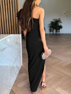 Jemima | Women's One-Shoulder Evening Dress with Ruffles and Cutouts, Elegant Special Occasion Dress | Direct Attire