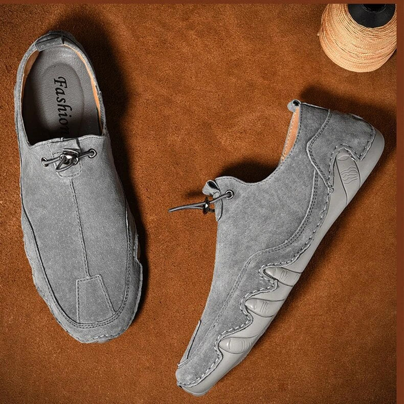 Jordan | Men's Leather Loafers, Slip-On Loafers | Direct Attire | Grijs
