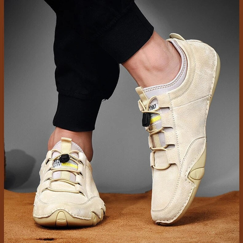 Jordan | Men's Leather Loafers, Slip-On Loafers | Direct Attire | Beige