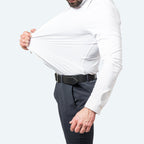 Kai | Men's Slim Stretch Shirt, Tailored Fit Shirt | Direct Attire | Black