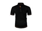 Kane | Men's Knitted Polo Shirt with Contrast Trim, Short Sleeve Polo | Direct Attire