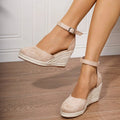 Katrina | Women's Orthopaedic Slip-On Shoes, Supportive Espadrille Shoes | Direct Attire | Beige
