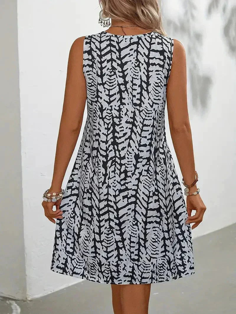 Kirra | Women's Lightweight Summer Dress, Fluid Graphic Print Dress | Direct Attire