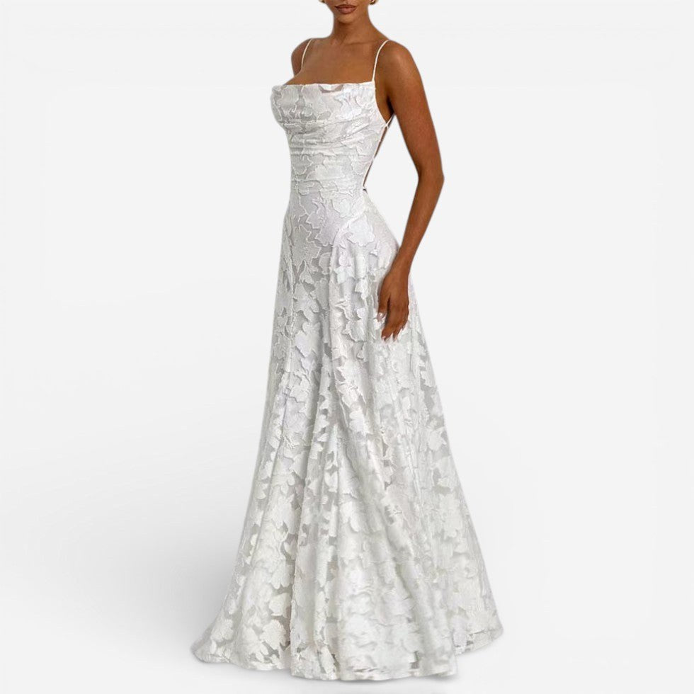 Kirra | Women's Sleeveless Maxi Dress with Floral Print, Fitted Bodice Occasion Dress | Direct Attire