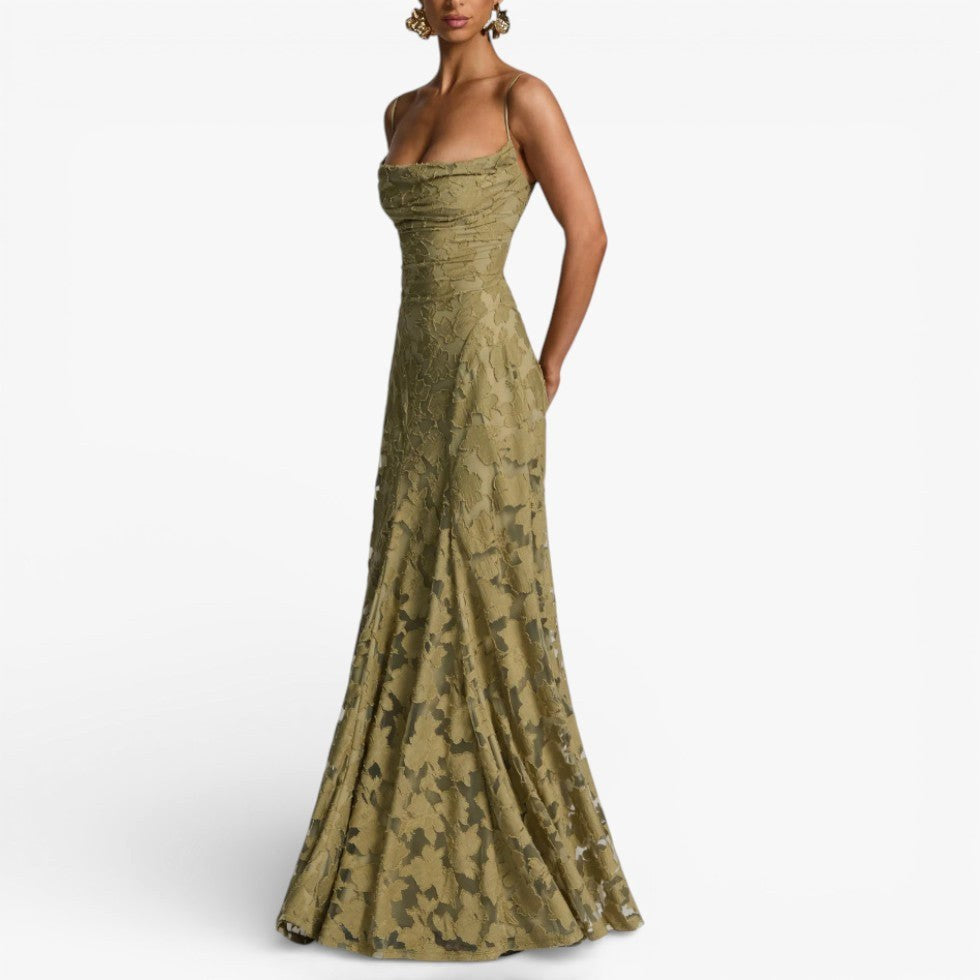 Kirra | Women's Sleeveless Maxi Dress with Floral Print, Fitted Bodice Occasion Dress | Direct Attire