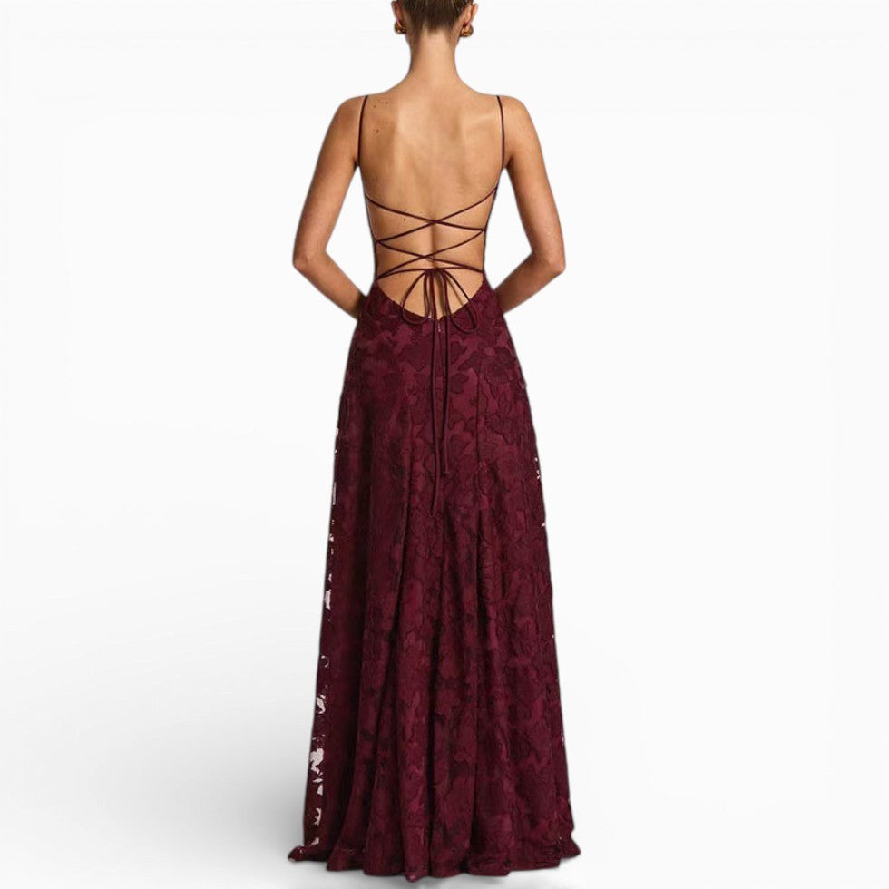 Kirra | Women's Sleeveless Maxi Dress with Floral Print, Fitted Bodice Occasion Dress | Direct Attire