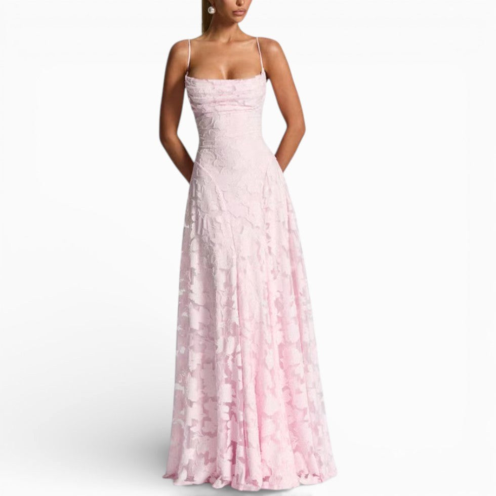 Kirra | Women's Sleeveless Maxi Dress with Floral Print, Fitted Bodice Occasion Dress | Direct Attire
