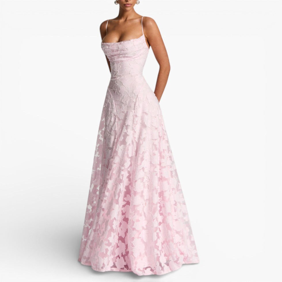 Kirra | Women's Sleeveless Maxi Dress with Floral Print, Fitted Bodice Occasion Dress | Direct Attire