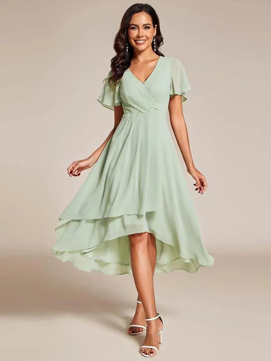 Kirsty | Women's Midi Dress with Lace Detail, Romantic Midi Dress | Direct Attire
