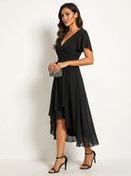 Kirsty | Women's Midi Dress with Lace Detail, Romantic Midi Dress | Direct Attire | Rood