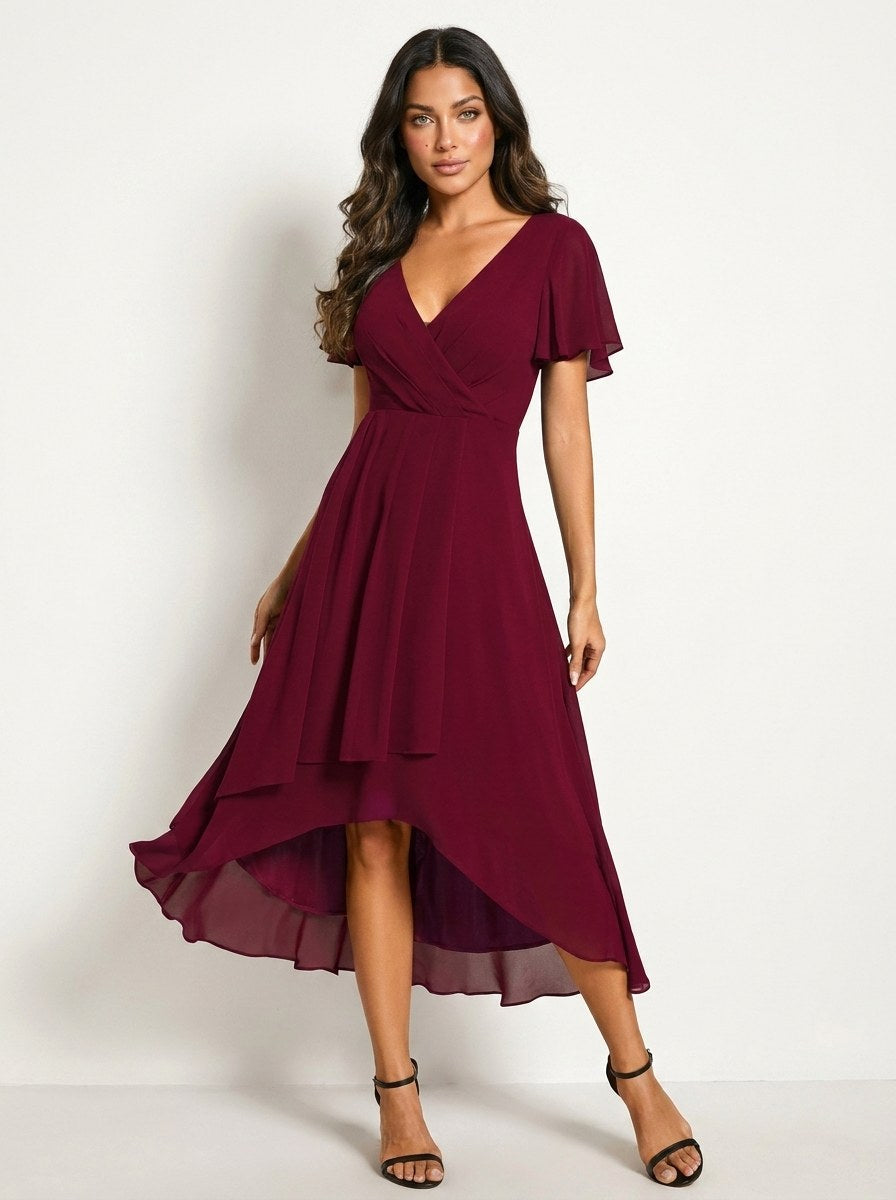 Kirsty | Women's Midi Dress with Lace Detail, Romantic Midi Dress | Direct Attire | Donker Groen