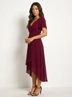 Kirsty | Women's Midi Dress with Lace Detail, Romantic Midi Dress | Direct Attire | Licht groen