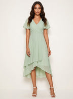 Kirsty | Women's Midi Dress with Lace Detail, Romantic Midi Dress | Direct Attire