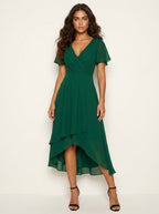 Kirsty | Women's Midi Dress with Lace Detail, Romantic Midi Dress | Direct Attire