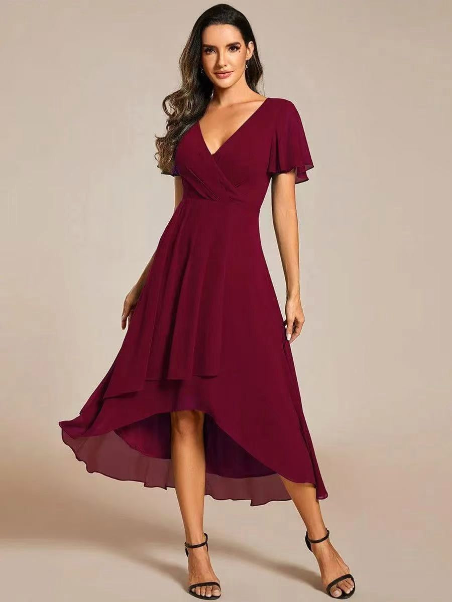 Kirsty | Women's Midi Dress with Lace Detail, Romantic Midi Dress | Direct Attire