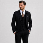 Kye | Men's Linen Three-Piece Suit with Waistcoat, Tailored Trouser Suit | Direct Attire