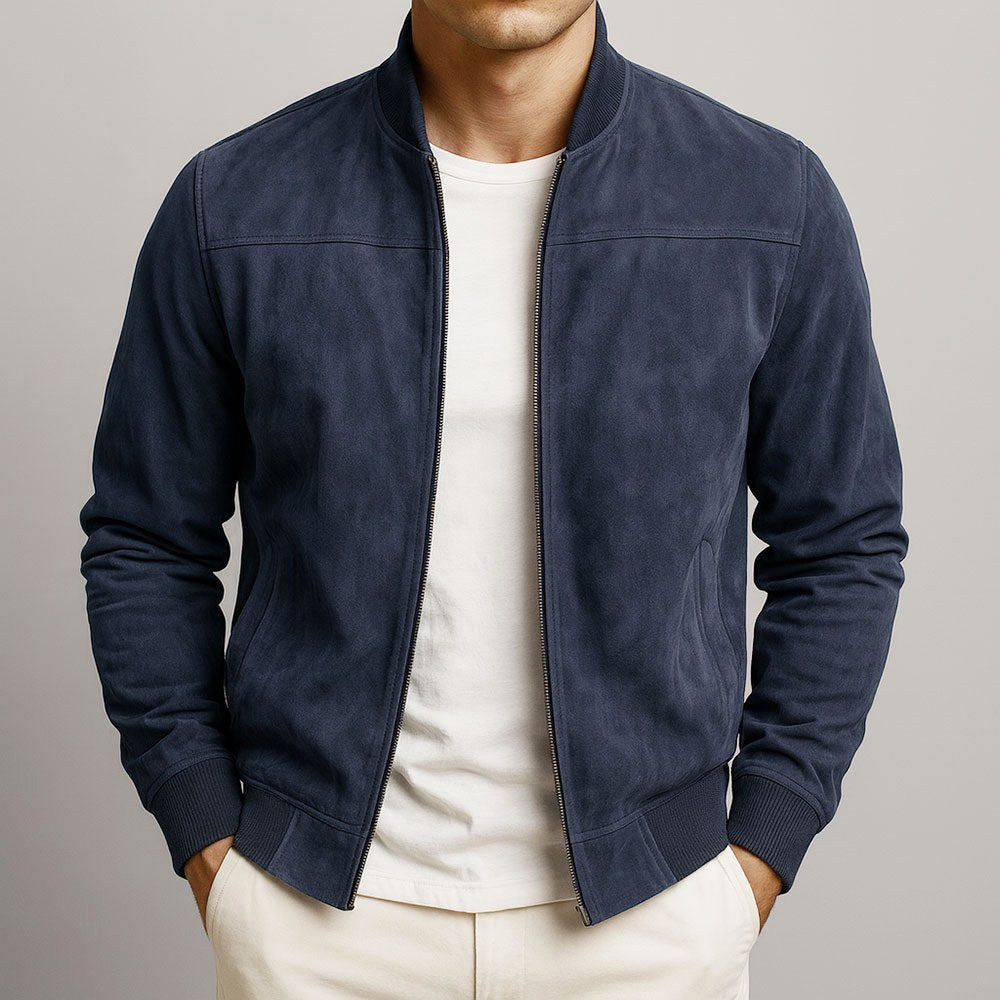 Lachlan | Men's Suede Leather Jacket, Tailored Smart Blazer | Direct Attire