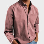 Lachlan | Men's Tailored Cotton Shirt, Smart Business Shirt | Direct Attire | Salmon