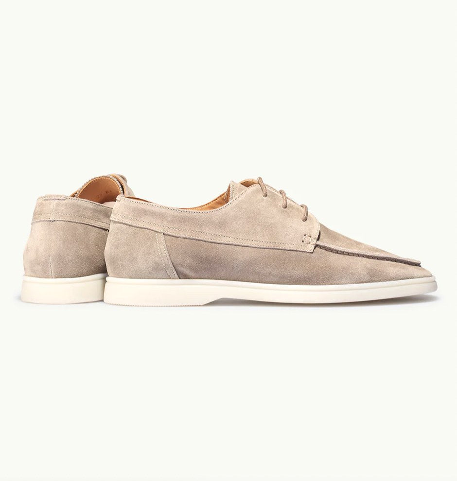 Levi | Men's Suede-Effect Lace-Up Loafers, Classic Everyday Loafers | Direct Attire