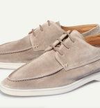 Levi | Men's Suede-Effect Lace-Up Loafers, Classic Everyday Loafers | Direct Attire