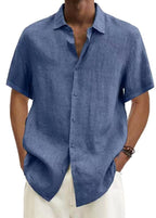 Liam | Men's Short-Sleeve Shirt, Relaxed Japanese-Style Holiday Shirt | Direct Attire