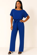 Liana | Women's Ponte Knit Batwing Jumpsuit, Relaxed-Fit One-Piece | Direct Attire | Pink