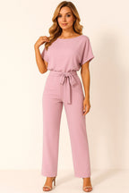 Liana | Women's Ponte Knit Batwing Jumpsuit, Relaxed-Fit One-Piece | Direct Attire