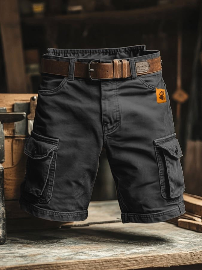 Lincoln | Men's Relaxed Cargo Trousers, Outdoor Casual Trousers | Direct Attire | Black