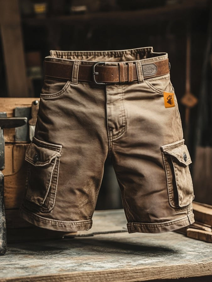 Lincoln | Men's Relaxed Cargo Trousers, Outdoor Casual Trousers | Direct Attire | Khaki