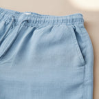 Lincoln | Men's Relaxed Cotton and Linen Shorts, Drawstring Waist Shorts | Direct Attire