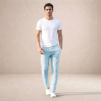 Luke | Men's Linen Trousers, Regular Fit Summer Trousers | Direct Attire