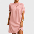 Macey | Women's Fitted Midi Dress, Ruched Neckline Evening Dress | Direct Attire
