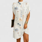 Macey | Women's Fitted Midi Dress, Ruched Neckline Evening Dress | Direct Attire