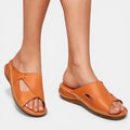 Mackenzie | Women's Orthopaedic Slip-On Sandals, Comfortable Walking Sandals | Direct Attire | Marrón