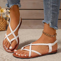 Maddison | Women's Woven-Strap Orthopaedic Sandals, Lightweight Comfort Sandals | Direct Attire | Wit