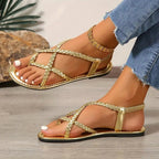 Maddison | Women's Woven-Strap Orthopaedic Sandals, Lightweight Comfort Sandals