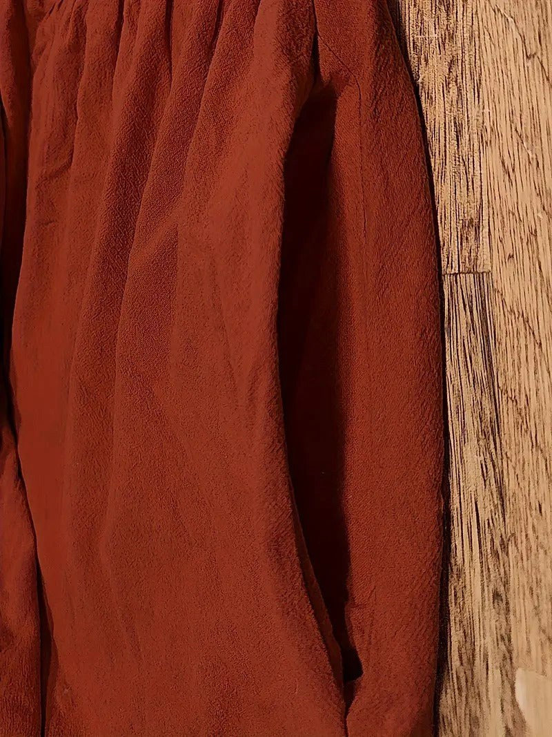 Madison | Women's Fluid Cotton Dress with Practical Pockets, Everyday Midi Dress | Direct Attire