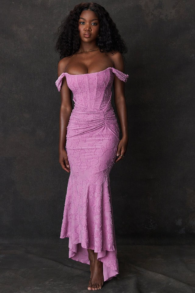 Marlo | Women's Lace-Detail Evening Dress, Fitted Occasion Dress | Direct Attire