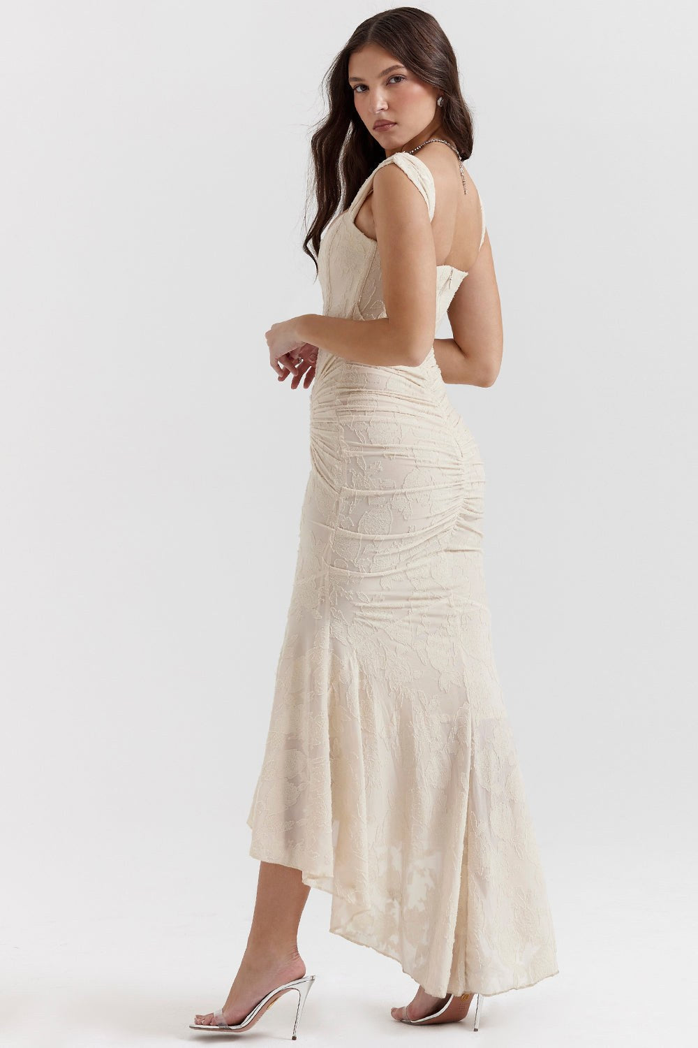 Marlo | Women's Lace-Detail Evening Dress, Fitted Occasion Dress | Direct Attire