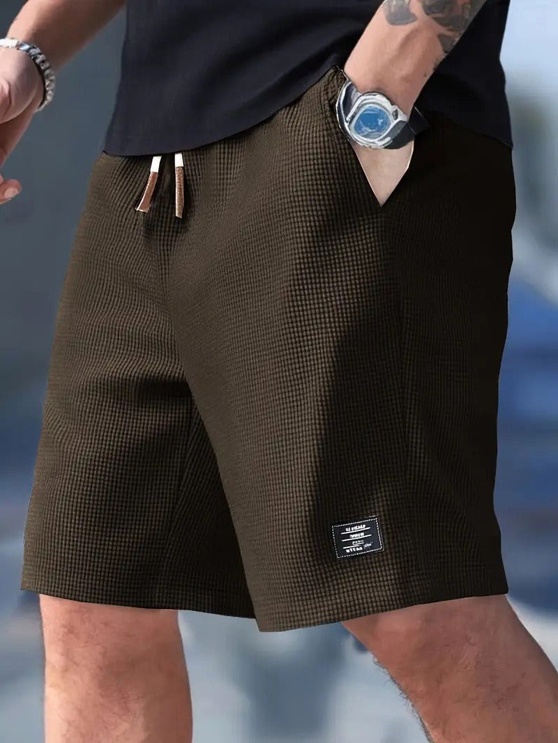 Mason | Men's Relaxed-Fit Shorts, Polyester Blend Summer Shorts | Direct Attire | White