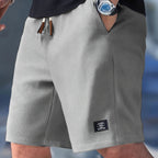 Mason | Men's Relaxed-Fit Shorts, Polyester Blend Summer Shorts | Direct Attire | Navy Blue