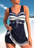 Melanie | Women's Lightweight Tankini Top, Comfortable Swim Set | Direct Attire | Grijs