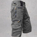 Mitchell | Men's Cotton Cargo Shorts with Multi-Pocket Design, Adjustable Waistband Shorts | Direct Attire | Light Brown