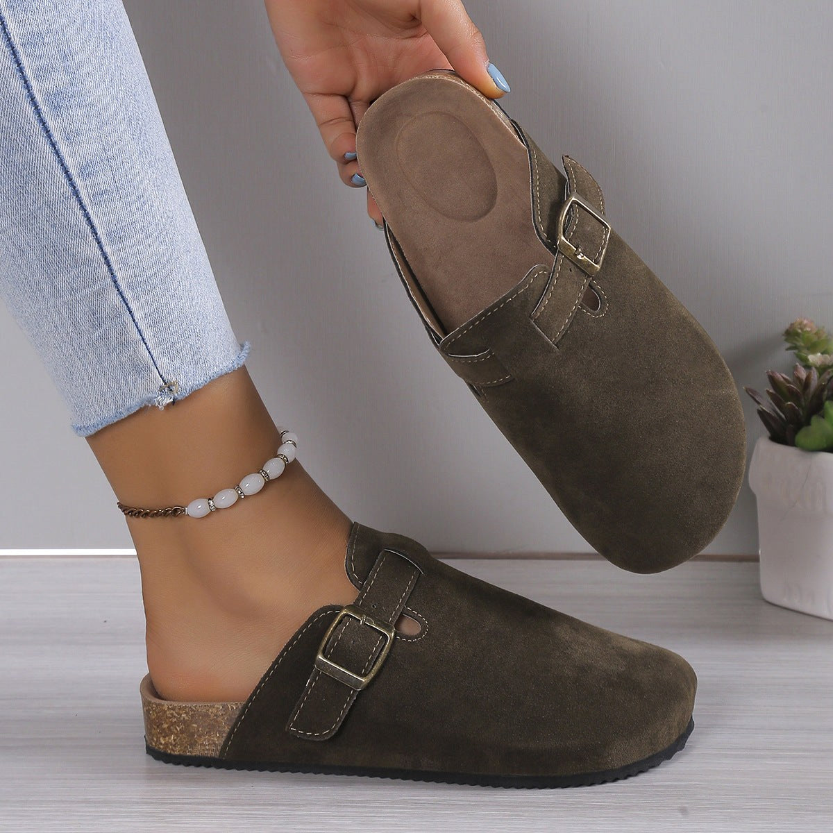Murray | Unisex Leather Sandals, Slip-On Summer Sandals | Direct Attire